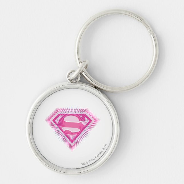Porte-clés Logo Supergirl rose (Devant)