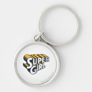 Porte-clés Logo Supergirl Silver et Orange