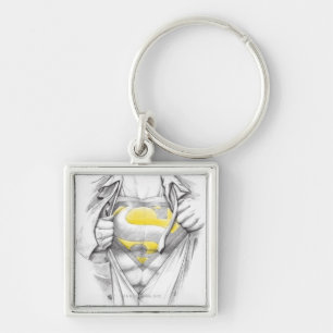 Porte-clés Logo Superman de la poitrine esquissée