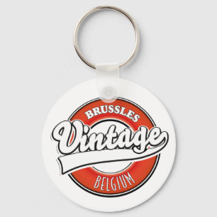 Porte-clés logo vintage Bruxelles Belgique