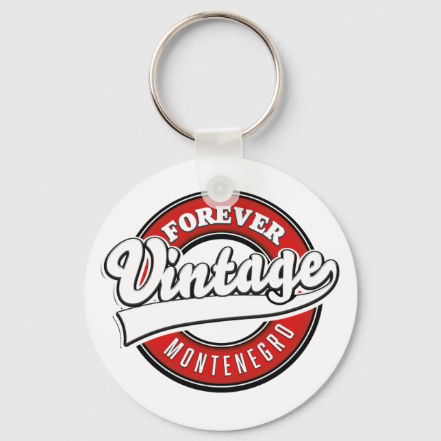Porte-clés Logo vintage Forever Monténégro (Recto)