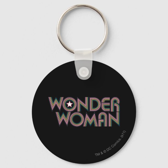 Porte-clés Logo Wonder Woman Rainbow (Recto)