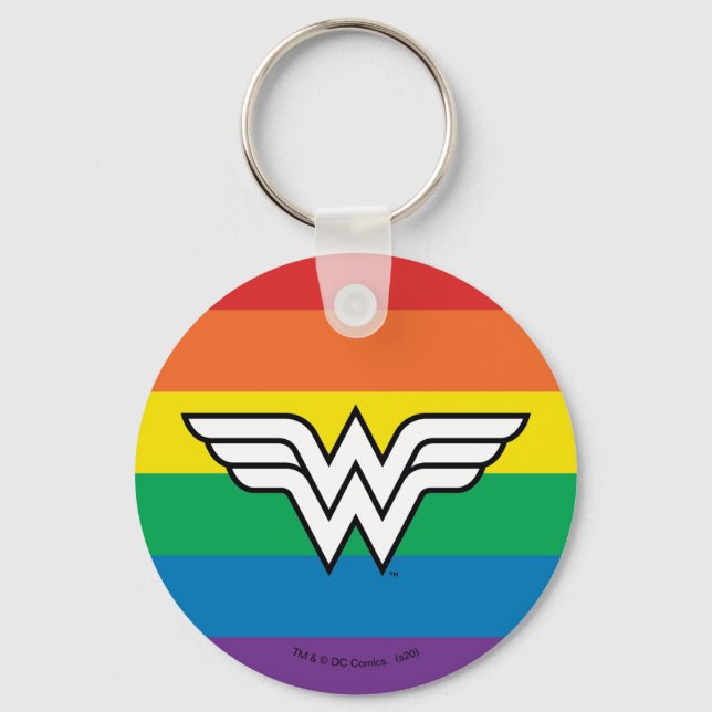 Porte-clés Logo Wonder Woman Rainbow (Recto)