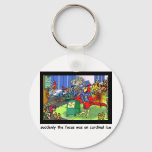 Porte-clés Loi Cardinal Drôle Loi Dessin Animé Cadeaux & Coll