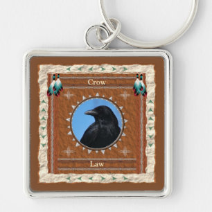 Porte-clés Loi universelle de l'énergie du corbeau