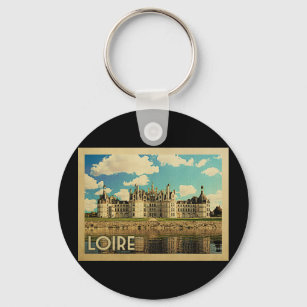 Porte-clés Loire France Vintage voyage - Château Chambord
