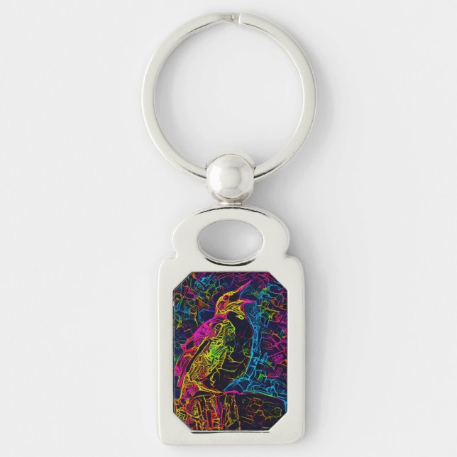 Porte-clés L'oiseau solitaire 3 (Devant)
