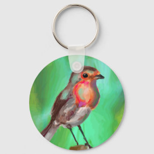 Porte-clés L'oiseau tôt obtient le ver