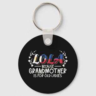 Porte-clés Lola - Citation de la grand-mère Philippines Old L