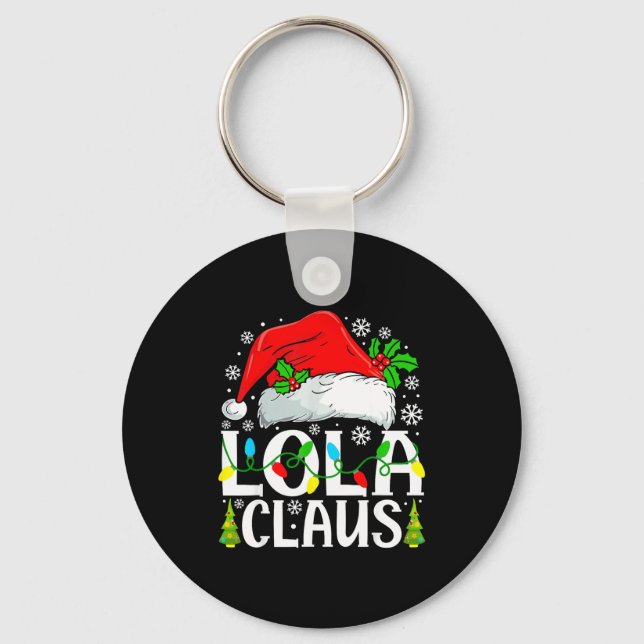 Porte-clés Lola Claus Funny Christmas Family Matching  (Recto)