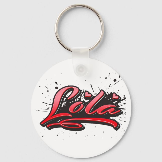 Porte-clés Lola red Heart (Recto)