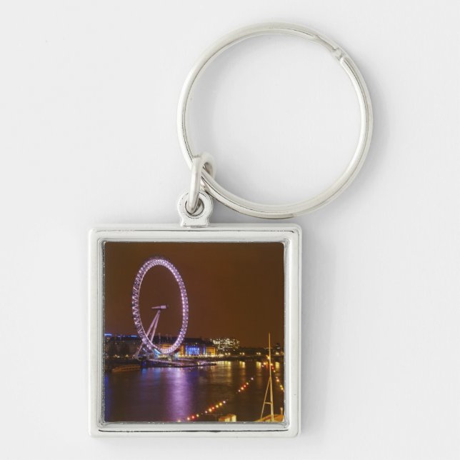 Porte-clés London Eye, River Thames et les lumières de (Devant)