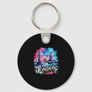 Porte-clés Londres Royaume-Uni Voyage Vacances J'aime Londo