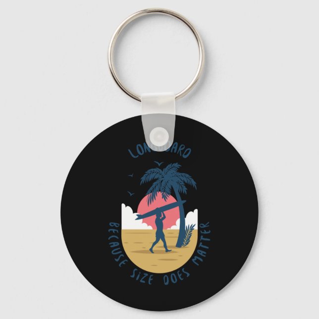Porte-clés Longboard - Parce Que La Taille Fait Sticker (Recto)