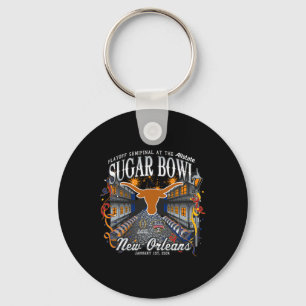 Porte-clés Longhorns Sugar Bowl 2024 Cfp Semi-Football Nola
