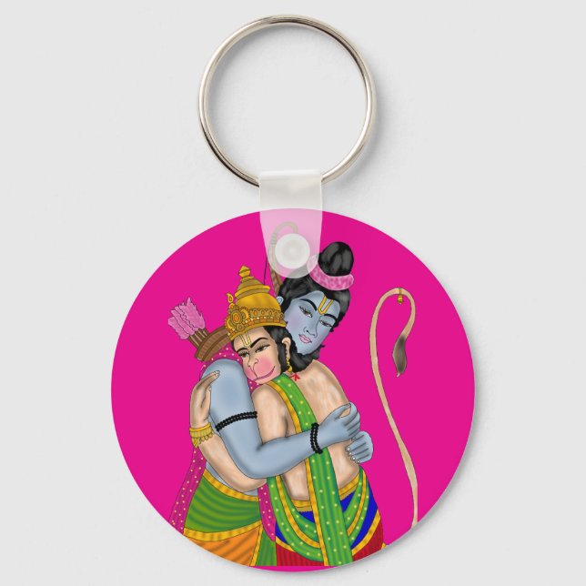 Porte-clés Lord Rama & Hanuman Keychain (Recto)