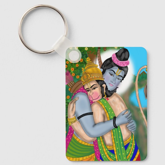 Porte-clés Lord Rama & Hanuman Keychain (Recto)