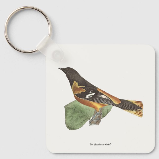 Porte-clés L'Oriole d'Or ou de Baltimore (Icterus galbula) (Recto)