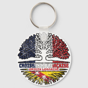 Porte-clés Lorraine Lorrain Français France Arbre Roots