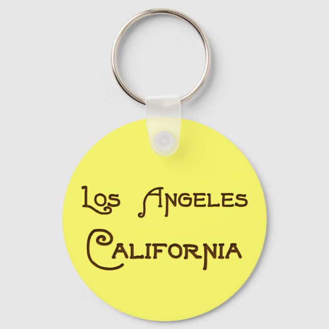 Porte-clés Los Angeles California Art Deco Keychain (Recto)