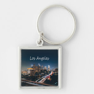 Porte-clés Los Angeles California City Skyline la nuit
