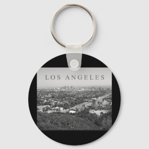 Porte-clés Los Angeles en noir et blanc