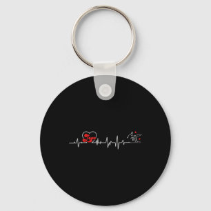 Porte-clés Loss Heartbeat Hand Sign Language Loss Awa