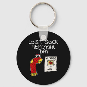 Porte-clés Lost Sock Memorial Day Funny
