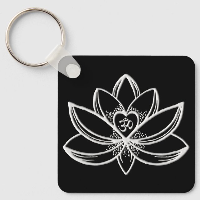 Porte-clés Lotus d'argent  (Recto)