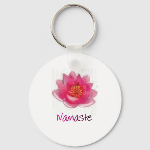 Porte-clés Lotus Fleur "Namaste" Cadeaux de Yoga