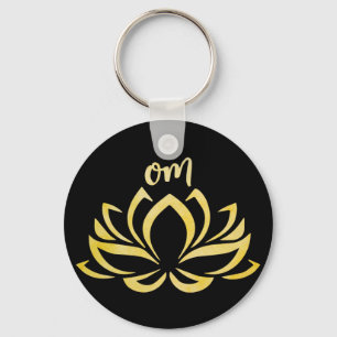 Porte-clés Lotus Om Porte - clé jaune