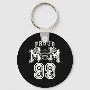 Porte-clés Loud Fier Lacrosse Maman Nombre Joueur 99 Mama Fam