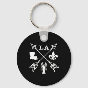 Porte-clés Louisiana Arrow T Shirt New Orleans Mardi Gras