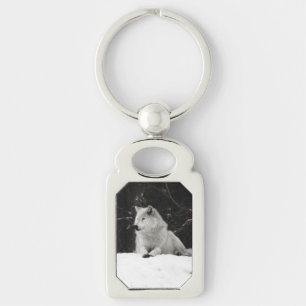 Porte-clés Loup de Neige