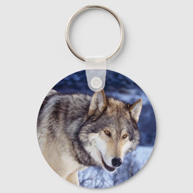Porte-clés Loup d'hiver 2 (Recto)