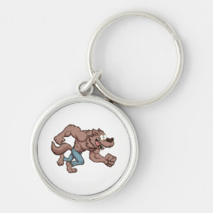 Porte-clés Loup-garou en course