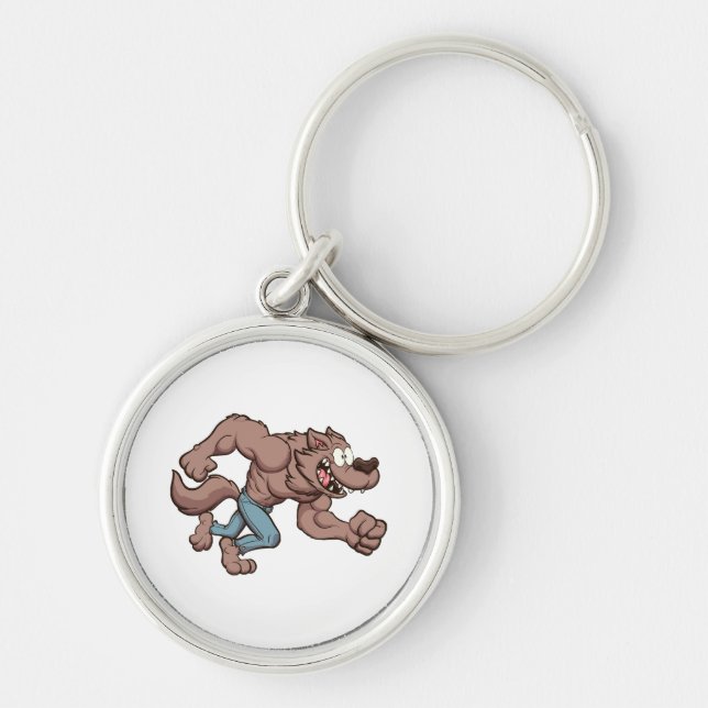 Porte-clés Loup-garou en course (Devant)
