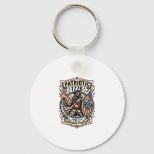 Porte-clés Loup-garou patriotique Patriote Horreur Monstre Pa