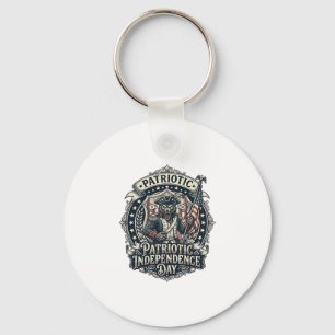 Porte-clés Loup-garou patriotique Patriote Horreur Monstre Pa