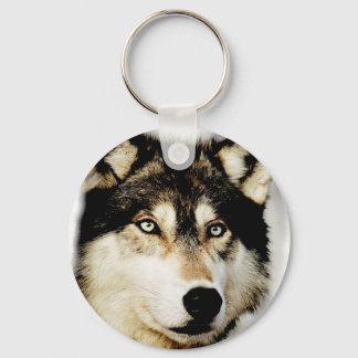 Porte-clés Loup motivationnel unique
