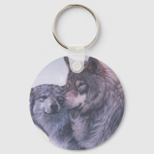 Porte-clés Loups gris