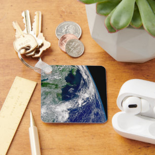 Porte-clés L'Ouragan Frances Sur Une Terre Partielle.