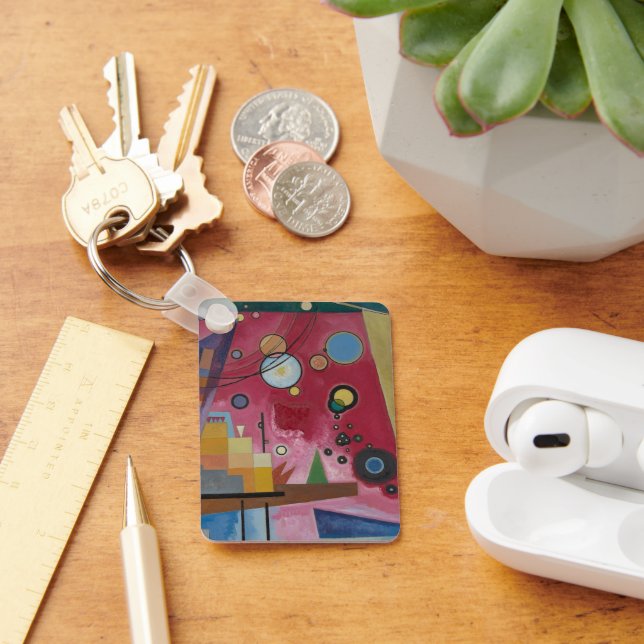 Porte-clés Lourde Rouge par Wassily Kandinsky (Bureau)