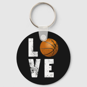 Porte-clés Love Basketball Design Cool Pour Les Amateurs De S