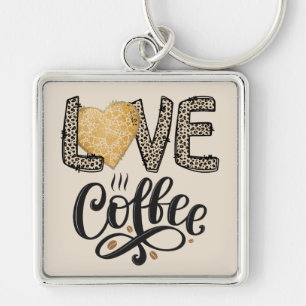 Porte-clés Love Coffee drôle mignon citations tendance pour e