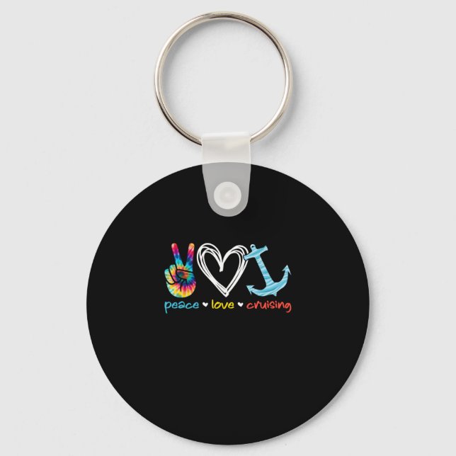Porte-clés Love Cruising Ship Floating Ocean Tie Dye (Recto)