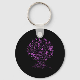 Porte-clés Love Cure Fibromyalgie Sensibilisation au ruban vi