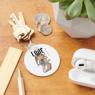 Porte-clés Love Embrace – Illustration d'un couple romantique