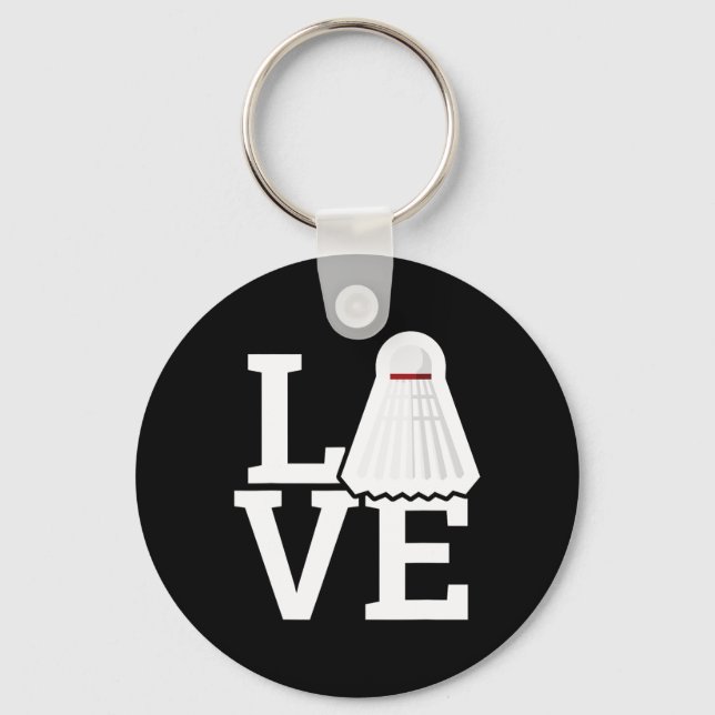Porte-clés Love Feather Shuttle Dminton Lover Tee (Recto)