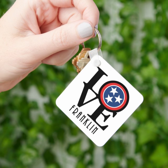 Porte-clés LOVE Franklin Tennessee (main)